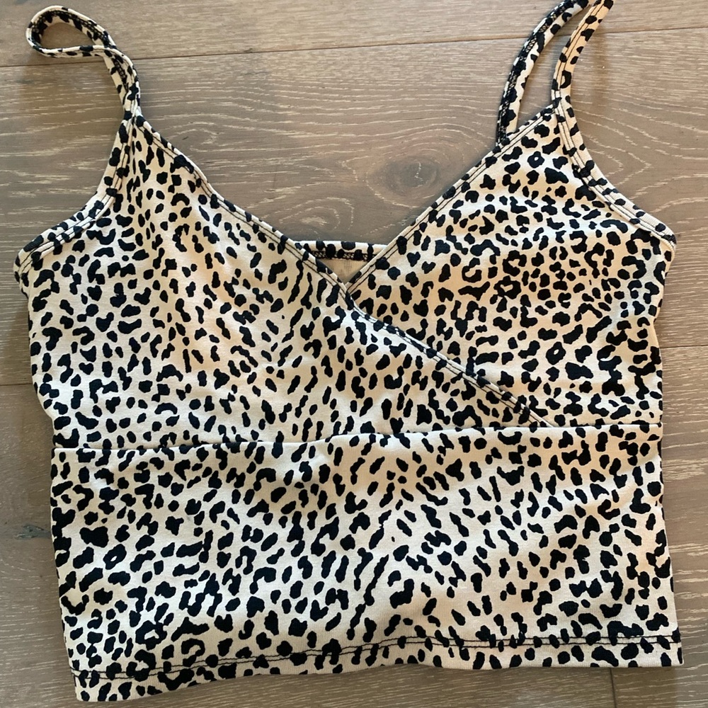 Cheetah print small tank top